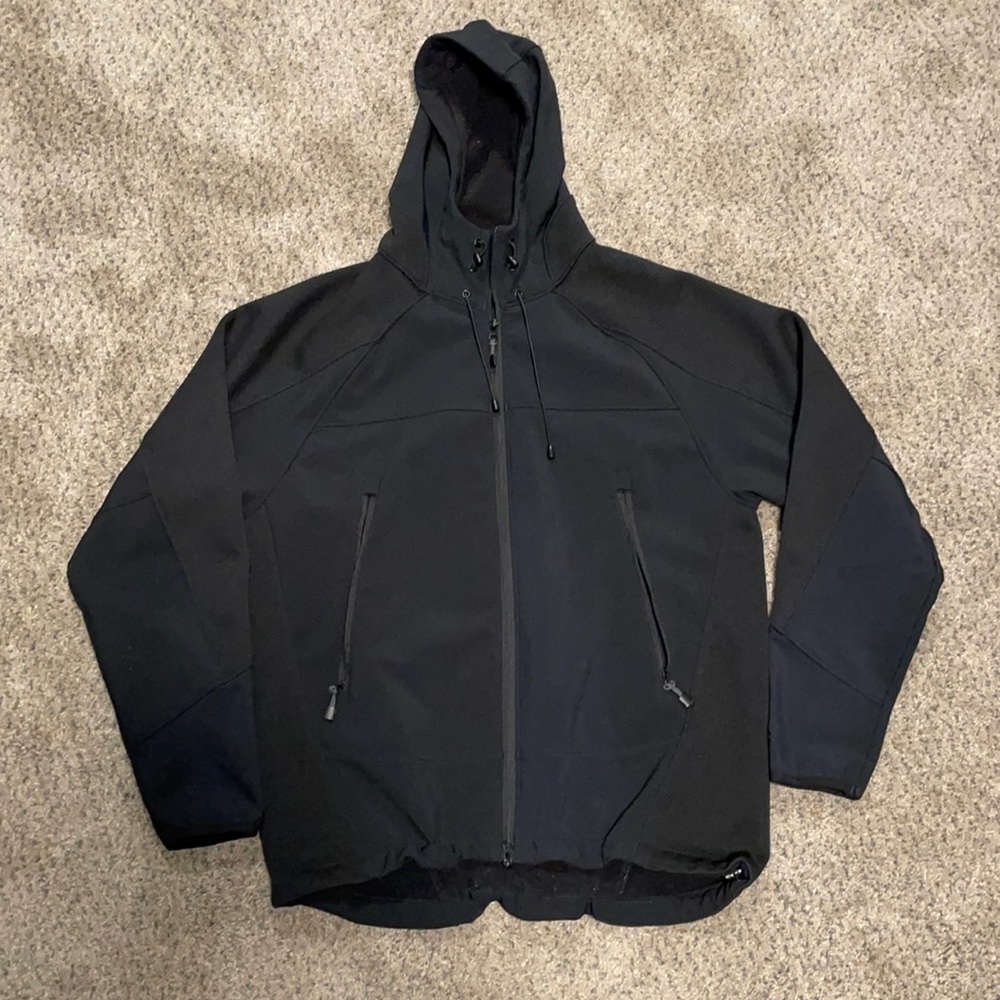 Glaciers edge hooded rain jacket